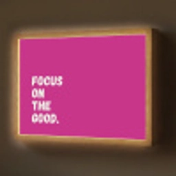 Focus on the good - Roze - Simple Light Box met batterij (Wandlamp) middel -z3d_website
