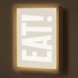 Eten - Decoratie - Beige - Wit Light Box met batterij (Wandlamp) middel -z3d_website