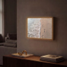 Voetstappen - Vloedlijn - Zee Light Box met batterij (Wandlamp) middel -sfeer1