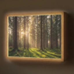 Bos - Gras - Zonlicht Light Box met batterij (Wandlamp) middel -z3d_website