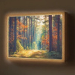 Bos - Zon - Natuur - Herfst Light Box met batterij (Wandlamp) middel -z3d_website