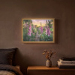 Vingerhoedskruid - Bloemen - Tuin Light Box met batterij (Wandlamp) middel -sfeer4
