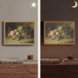 Fruit - Stilleven met druiven - Oude meesters Light Box met batterij (Wandlamp) middel -sfeer3