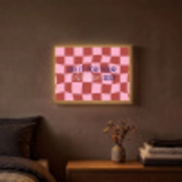 Furture - Geblokt - Rood Light Box met batterij (Wandlamp) middel -sfeer4