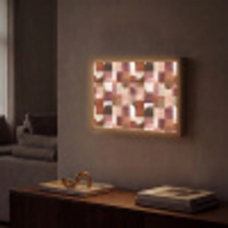 Geometrie - Modern - Retro Light Box met batterij (Wandlamp) middel 907 -sfeer1