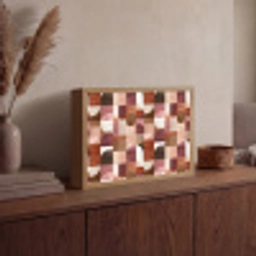 Geometrie - Modern - Retro Light Box met batterij (Wandlamp) middel 907 -sfeer2
