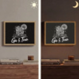 Gin en tonic - Glas - Limoen - Ijsblokjes Light Box met batterij (Wandlamp) middel -sfeer3
