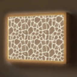 Giraf - Klassiek - Bruin Light Box met batterij (Wandlamp) middel 907 -z3d_website