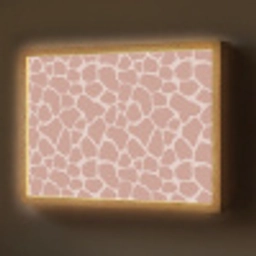 Giraffe - Lichtroze - Warm - Roze Light Box met batterij (Wandlamp) middel 907 -z3d_website