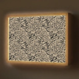 Giraf - Zebra - Motief - Bruin Light Box met batterij (Wandlamp) middel 907 -z3d_website