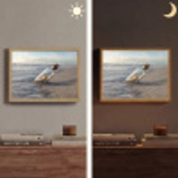 Glazenfles - Post - Zee - Zand Light Box met batterij (Wandlamp) middel -sfeer3