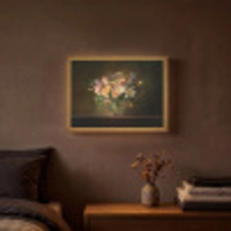 Glazen - Bloemen - Boeket - Kleuren Light Box met batterij (Wandlamp) middel -sfeer4
