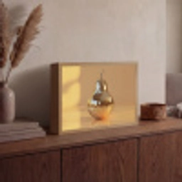 Goud - Disco - Glitter - Peer Light Box met batterij (Wandlamp) middel -sfeer2