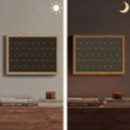 Goud - Illusie - Patroon Light Box met batterij (Wandlamp) middel 907 -sfeer3