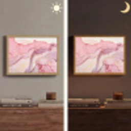 Goud - Marmer - Roze Light Box met batterij (Wandlamp) middel -sfeer3