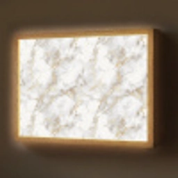 Gouden aders - Marmer - Wit Light Box met batterij (Wandlamp) middel 907 -z3d_website