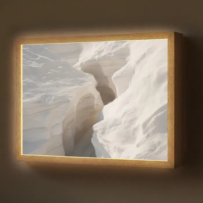 Kloof - Wit - Sneeuw Light Box met batterij (Wandlamp) middel -z3d_website