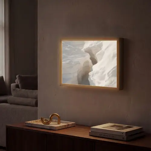 Kloof - Wit - Sneeuw Light Box met batterij (Wandlamp) middel -sfeer1