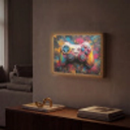 Graffiti - Gaming - Controller - Verf Light Box met batterij (Wandlamp) middel -sfeer1
