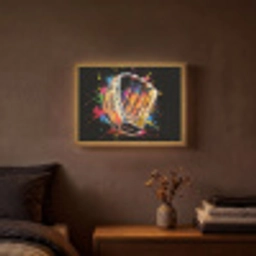 Graffiti - Sport - Baseball - Honkbal Light Box met batterij (Wandlamp) middel -sfeer4