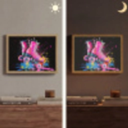 Graffiti - Sport - Rolschaatsen - Skating Light Box met batterij (Wandlamp) middel -sfeer3