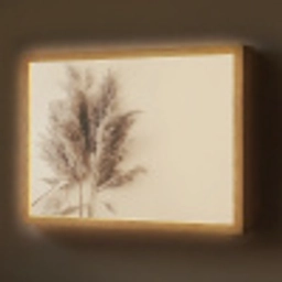 Graan - Pastel - Natuur Light Box met batterij (Wandlamp) middel -z3d_website