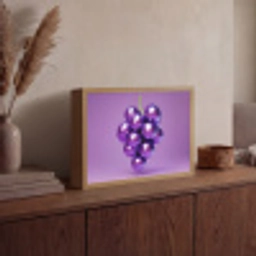 Druif - Disco - Glitter - Paars Light Box met batterij (Wandlamp) middel -sfeer2