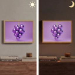 Druif - Disco - Glitter - Paars Light Box met batterij (Wandlamp) middel -sfeer3