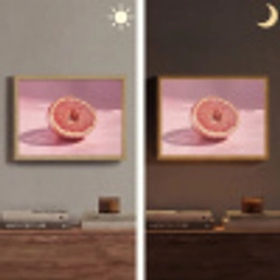 Grapefruit - Roze - Disco - Shiny Light Box met batterij (Wandlamp) middel -sfeer3