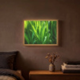 Grassprieten - Lichtinval - Groen Light Box met batterij (Wandlamp) middel -sfeer4