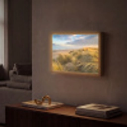 Gras - Duinen - Strand - Zomer Light Box met batterij (Wandlamp) middel -sfeer1