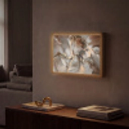 Grijs - Goud - Marmer - Marmerlook Light Box met batterij (Wandlamp) middel -sfeer1