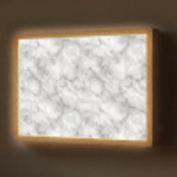 Grijs - Marmer - Klassiek - Aders Light Box met batterij (Wandlamp) middel 907 -z3d_website