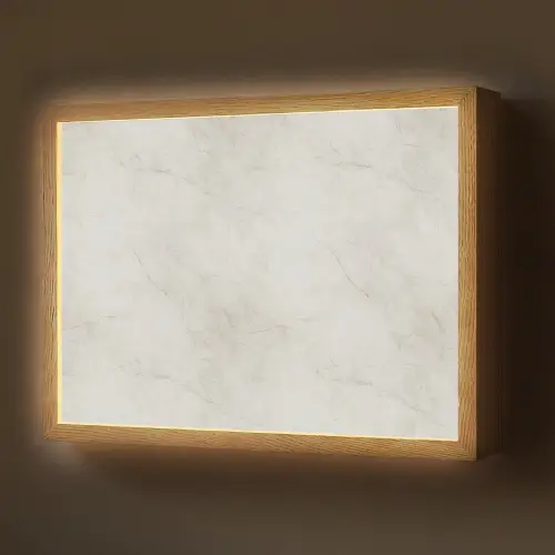 Grijs - Marmer - Aders Light Box met batterij (Wandlamp) middel 907 -z3d_website