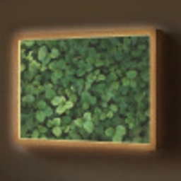 Groen - Bladeren - Kartel - Zonlicht Light Box met batterij (Wandlamp) middel -z3d_website