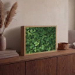 Groen - Bladeren - Kartel - Zonlicht Light Box met batterij (Wandlamp) middel -sfeer2