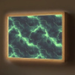 Groen - Bliksem - Storm Light Box met batterij (Wandlamp) middel 907 -z3d_website