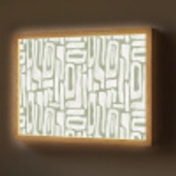 Groen - Wit - Kronkelen Light Box met batterij (Wandlamp) middel 907 -z3d_website