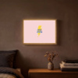 Grl pwr - Bliksem - Roze Light Box met batterij (Wandlamp) middel -sfeer4