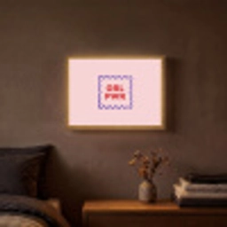 Grl pwr - Roze - Kader Light Box met batterij (Wandlamp) middel -sfeer4
