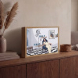 Half human, Half Coffee - Infuus - Koffie Light Box met batterij (Wandlamp) middel -sfeer2
