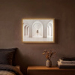 Hal - Bogen - Symmetrisch - Modern Light Box met batterij (Wandlamp) middel -sfeer4