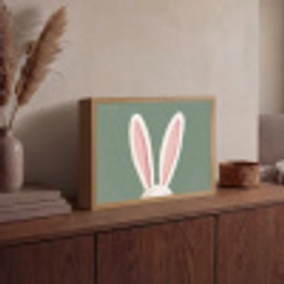 Hazen - Oren - Roze Light Box met batterij (Wandlamp) middel -sfeer2