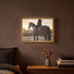 Harmonie - Ruiter - Zon Light Box met batterij (Wandlamp) middel -sfeer4