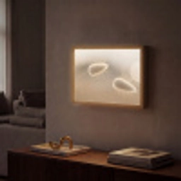 Hazestaartgras - Graanharen - Zonlicht Light Box met batterij (Wandlamp) middel -sfeer1