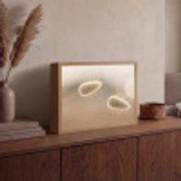 Hazestaartgras - Graanharen - Zonlicht Light Box met batterij (Wandlamp) middel -sfeer2