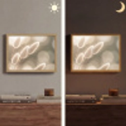 Hazestaartgras - Wit - Zonlicht Light Box met batterij (Wandlamp) middel -sfeer3