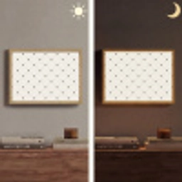 Hart - Dotline - Wit - Zwart Light Box met batterij (Wandlamp) middel 907 -sfeer3