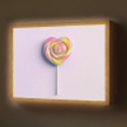 Hart - Lolly - Snoep Light Box met batterij (Wandlamp) middel -z3d_website