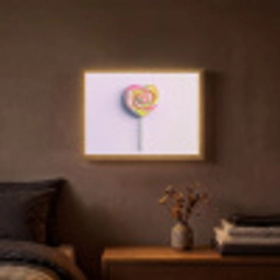 Hart - Lolly - Snoep Light Box met batterij (Wandlamp) middel -sfeer4